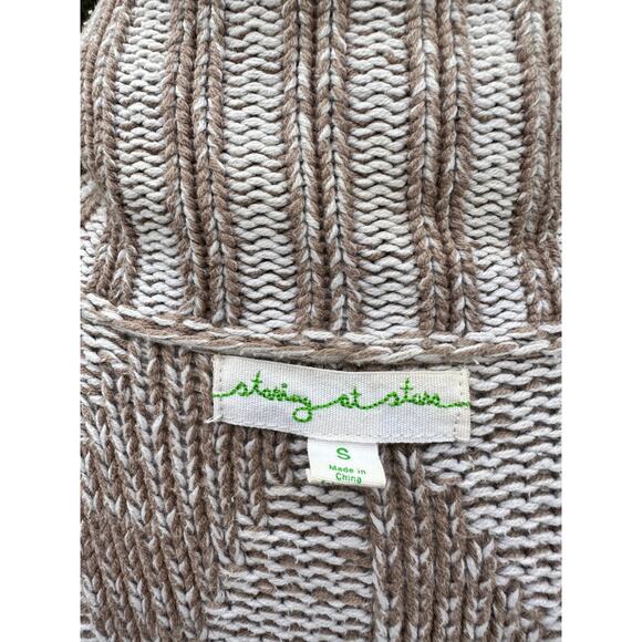 Anthropologie Cardigan Sweater Boho Hippie Rustic Cozy Winter Lounge Coastal - Picture 7 of 13